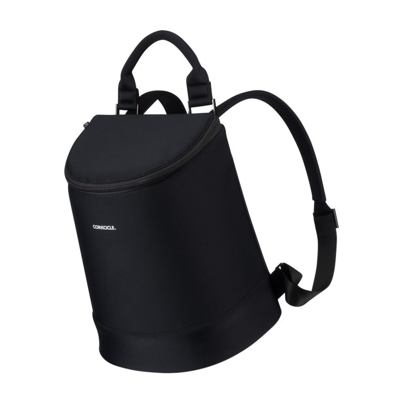 Custom CORKCICLE Eola Bucket Bag Cooler - Neoprene - Black with Company Logo - Personalized Bulk Corporate Gift - 3