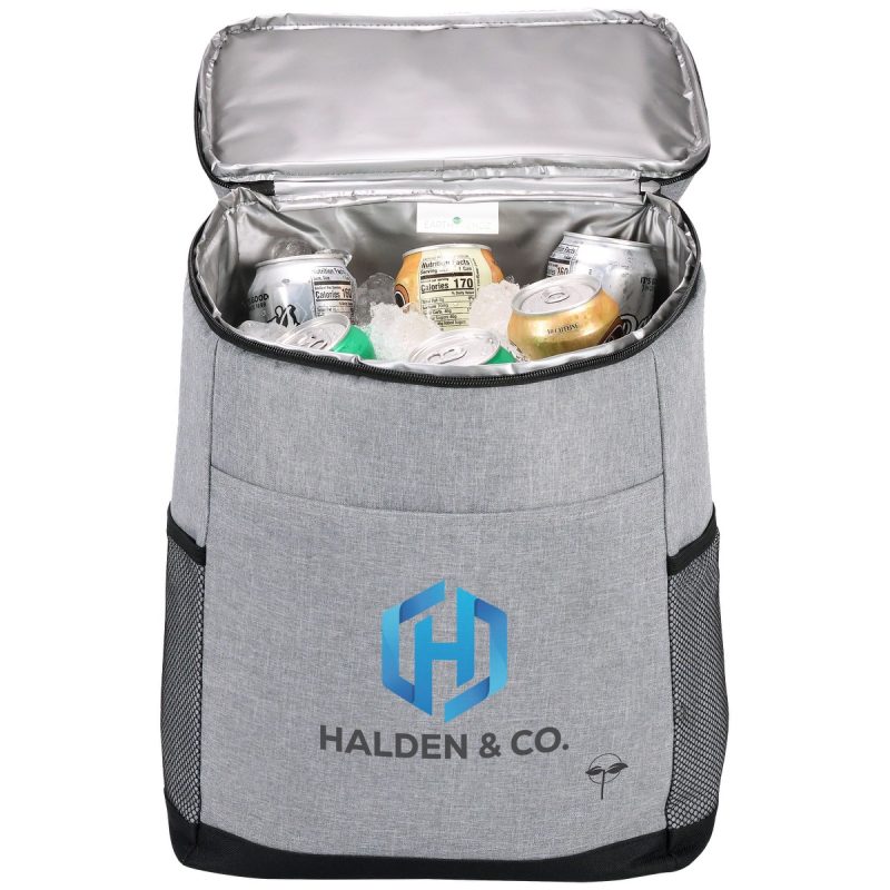 Custom EarthTrendz rPET Backpack Cooler with Company Logo - Personalized Bulk Corporate Gift - 1