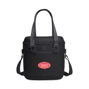 Custom Hydro Flask Carryout Cooler 10 L - Black with Company Logo - Personalized Bulk Corporate Gift