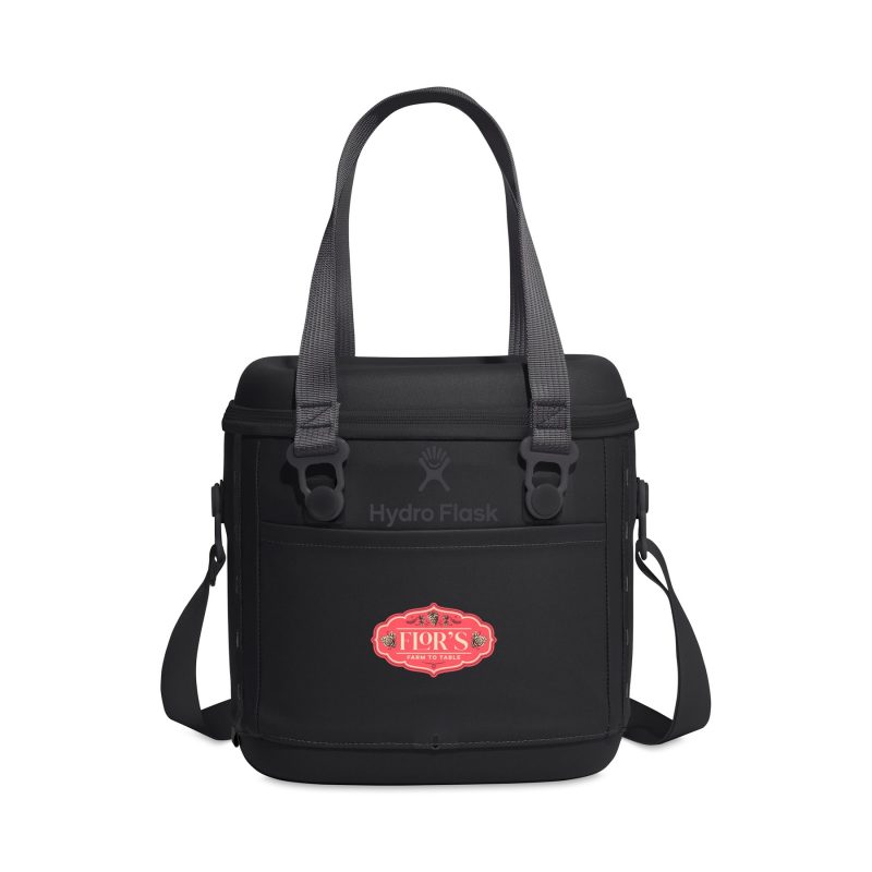 Custom Hydro Flask Carryout Cooler 10 L - Black with Company Logo - Personalized Bulk Corporate Gift