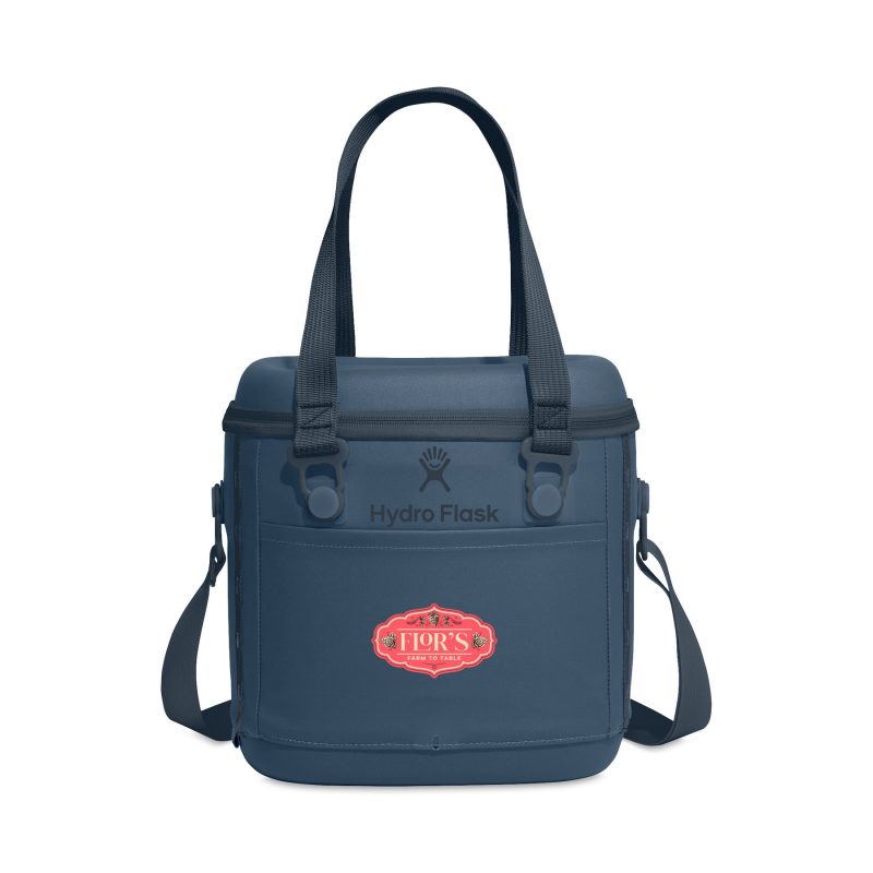 Custom Hydro Flask Carryout Cooler 10 L - Harbor Blue with Company Logo - Personalized Bulk Corporate Gift