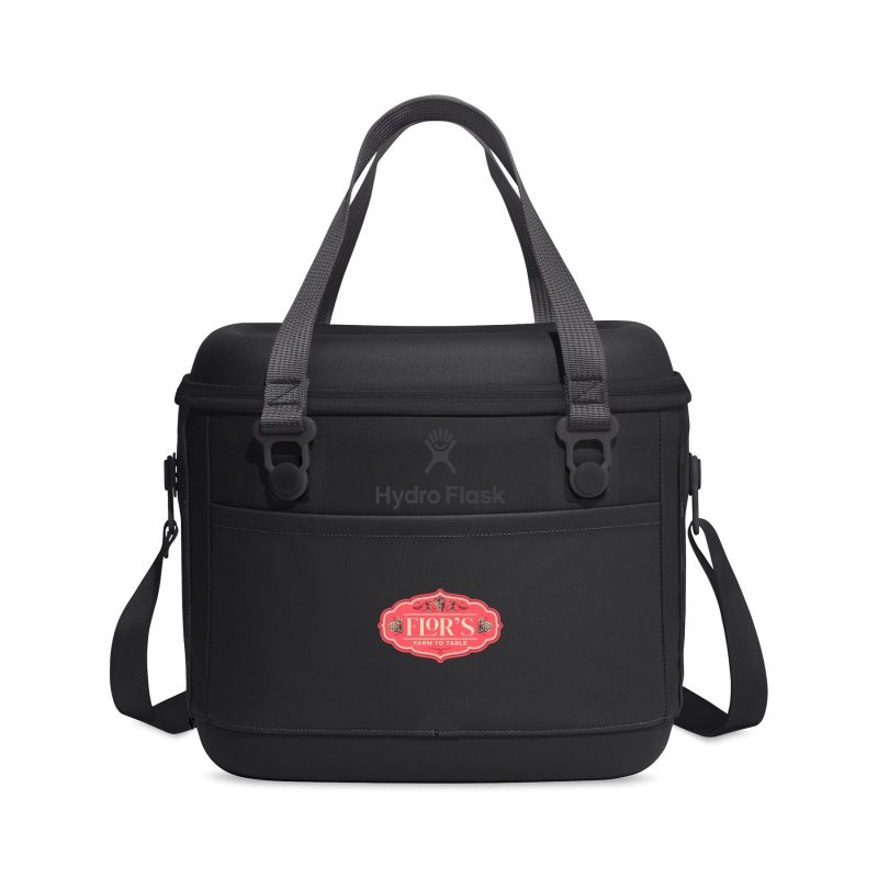 Custom Hydro Flask Carryout Cooler 15 L - Black with Company Logo - Personalized Bulk Corporate Gift