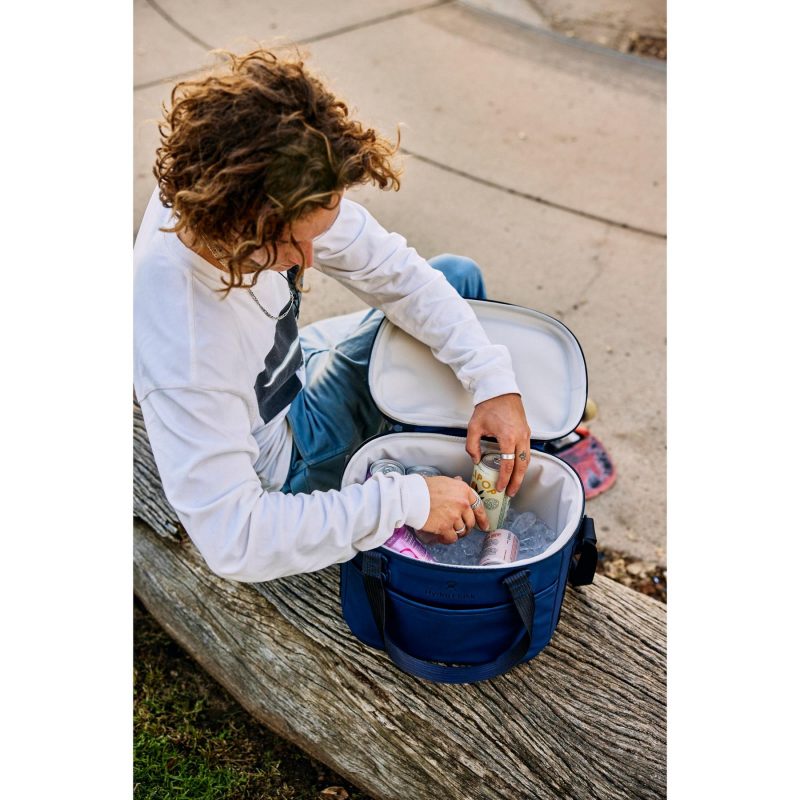 Custom Hydro Flask Carryout Cooler 15 L - Harbor Blue with Company Logo - Personalized Bulk Corporate Gift - 7