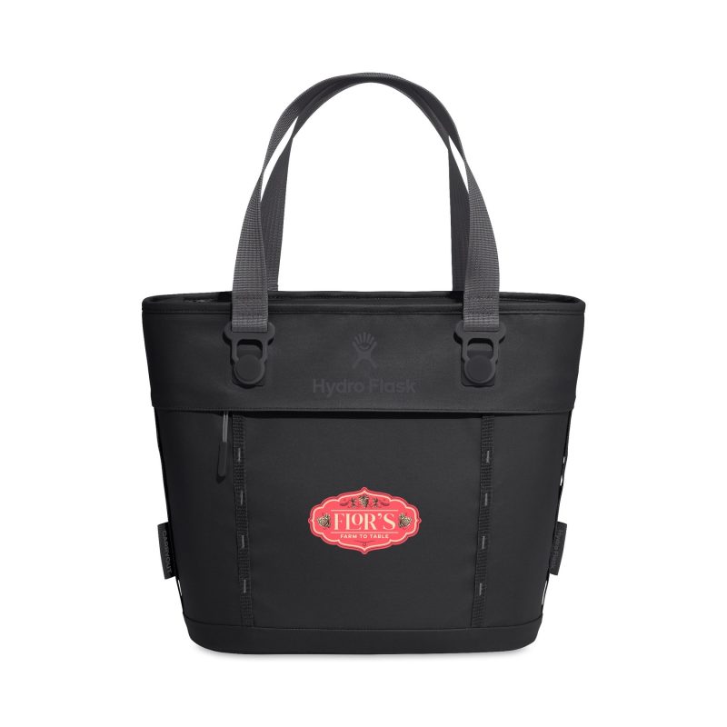 Custom Hydro Flask Carryout Tote Cooler 10 L - Black with Company Logo - Personalized Bulk Corporate Gift