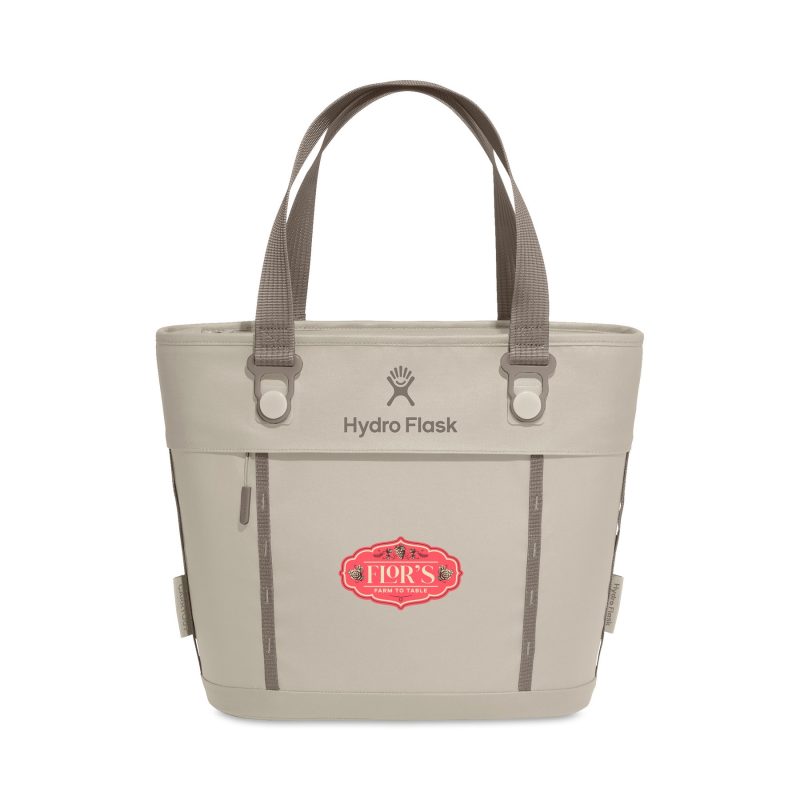 Custom Hydro Flask Carryout Tote Cooler 10 L - Oat with Company Logo - Personalized Bulk Corporate Gift