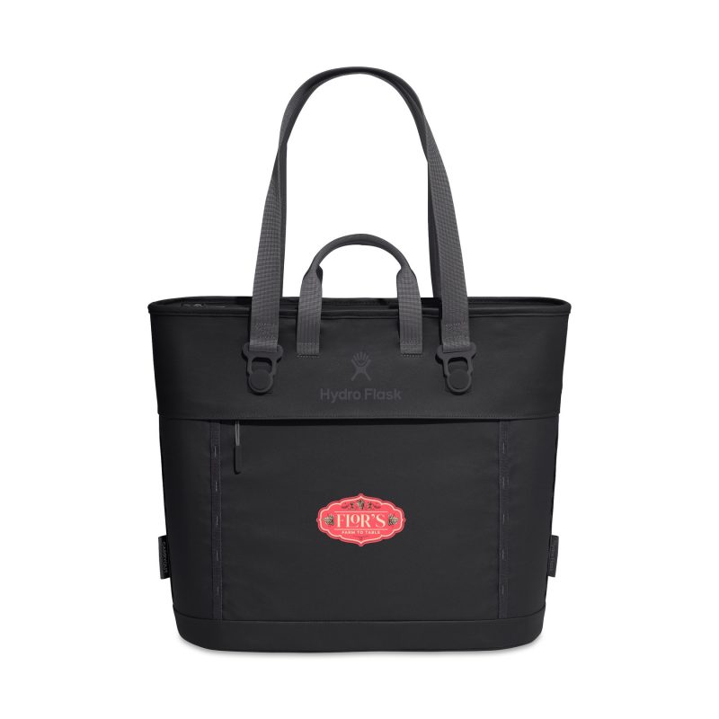 Custom Hydro Flask Carryout Tote Cooler 20 L - Black with Company Logo - Personalized Bulk Corporate Gift