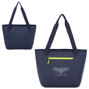 Custom Jasper 600D Premier Polyester Cooler Tote with Company Logo - Personalized Bulk Corporate Gift