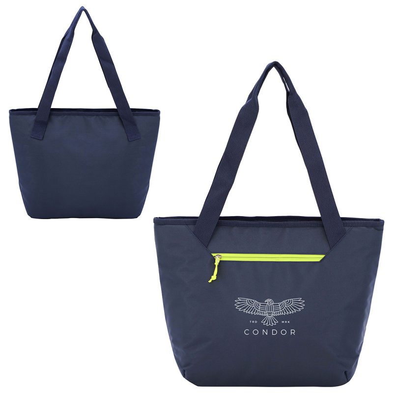 Custom Jasper 600D Premier Polyester Cooler Tote with Company Logo - Personalized Bulk Corporate Gift