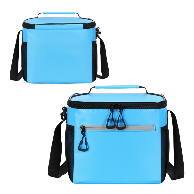 Custom Laguna 18-Can Square Tarpaulin Cooler Bag with Company Logo - Personalized Bulk Corporate Gift - 1