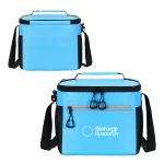 Custom Laguna 18-Can Square Tarpaulin Cooler Bag with Company Logo - Personalized Bulk Corporate Gift