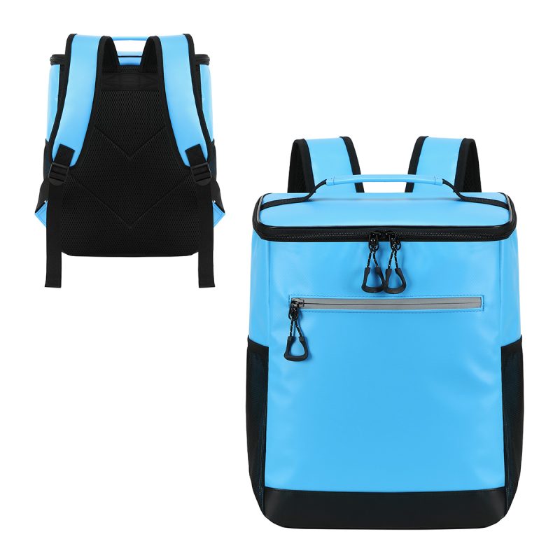 Custom Laguna Tarpaulin Cooler Backpack with Company Logo - Personalized Bulk Corporate Gift - 1