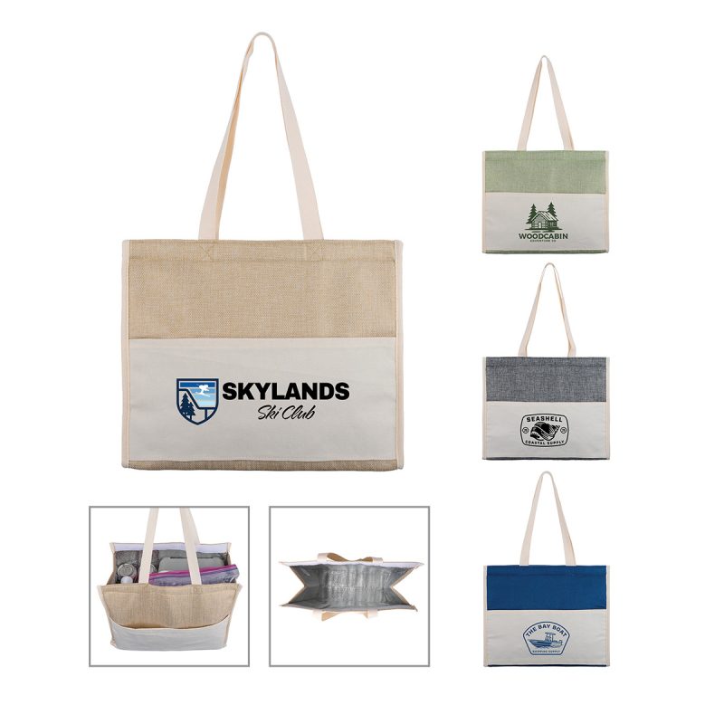Nika-Cooler-Tote-GR4818 Custom Nika Cooler Tote with Company Logo - Personalized Bulk Corporate Gift