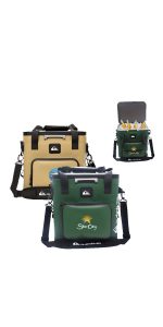 Custom Quiksilver Coastal Zipperless 55L Box Cooler with Company Logo - Personalized Bulk Corporate Gift