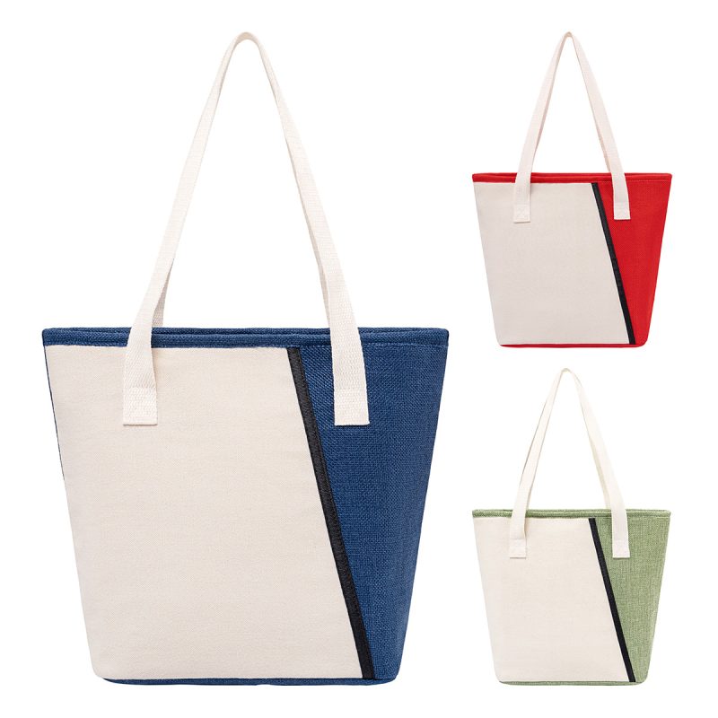 Custom Santa Cruz Textured Cooler Bag with Company Logo - Personalized Bulk Corporate Gift - 1