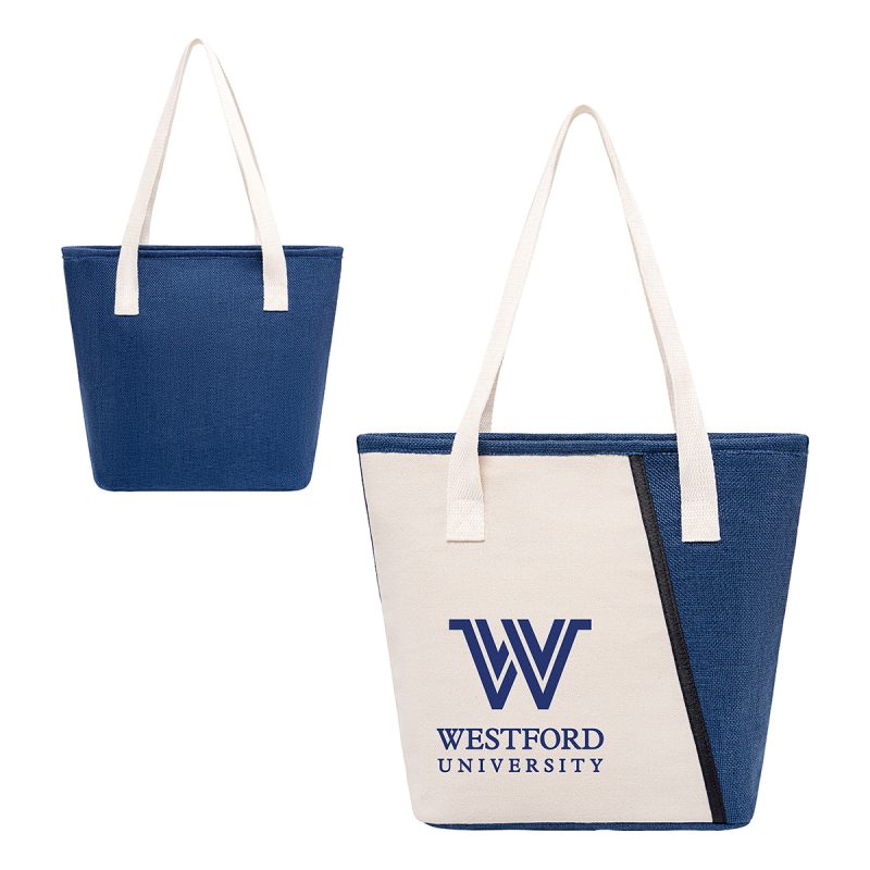 Custom Santa Cruz Textured Cooler Bag with Company Logo - Personalized Bulk Corporate Gift - 4