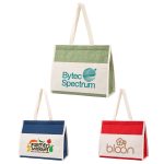 Custom Santa Cruz Textured Cooler Tote with Company Logo - Personalized Bulk Corporate Gift