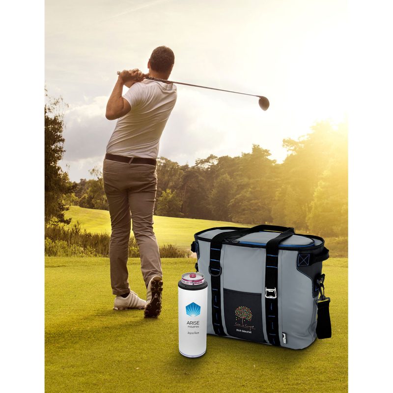 Custom Urban Peak Waterproof 24 Can Hinge Cooler with Company Logo - Personalized Bulk Corporate Gift - 2