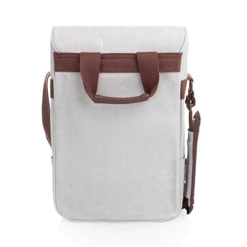 Custom 2 Bottle Insulated Wine & Cheese Cooler Bag with Company Logo - Personalized Bulk Corporate Gift - 4