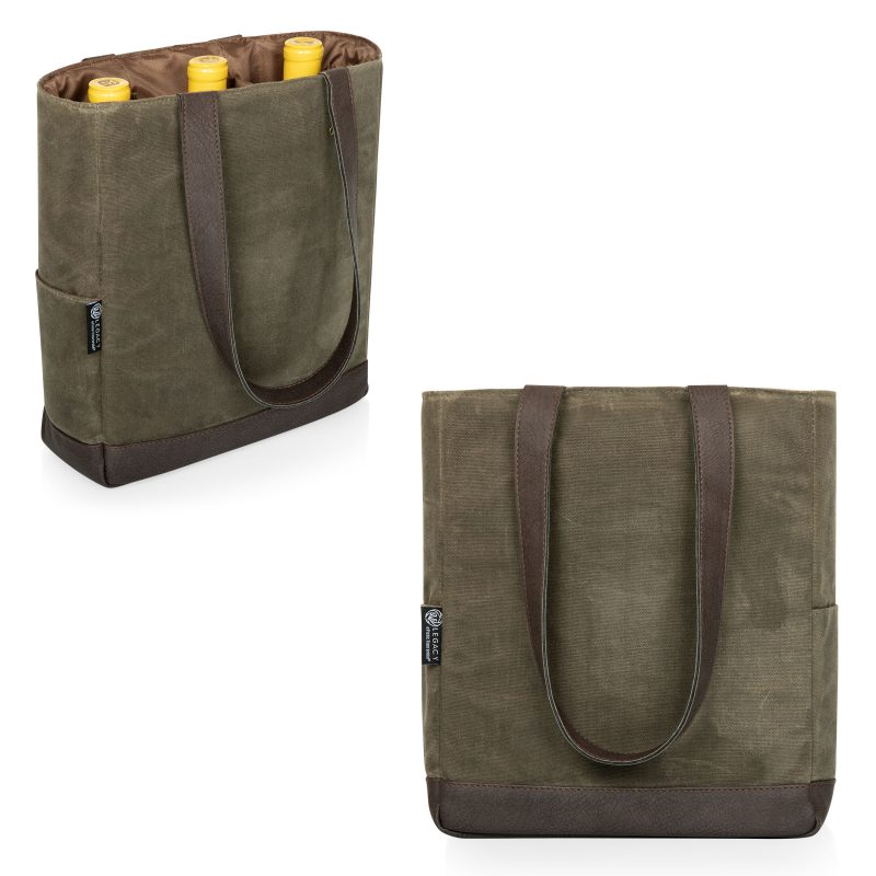 Custom 3 Bottle Insulated Wine and Cooler Bag with Company Logo - Personalized Bulk Corporate Gift