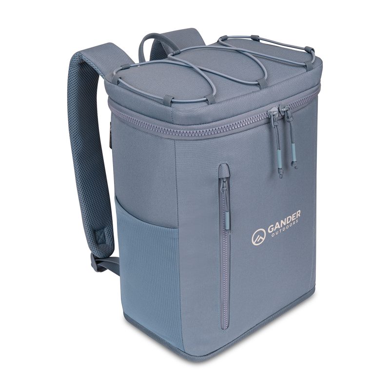 Custom Acadia Recycled rPET Backpack Cooler - Basalt with Company Logo - Personalized Bulk Corporate Gift - 2