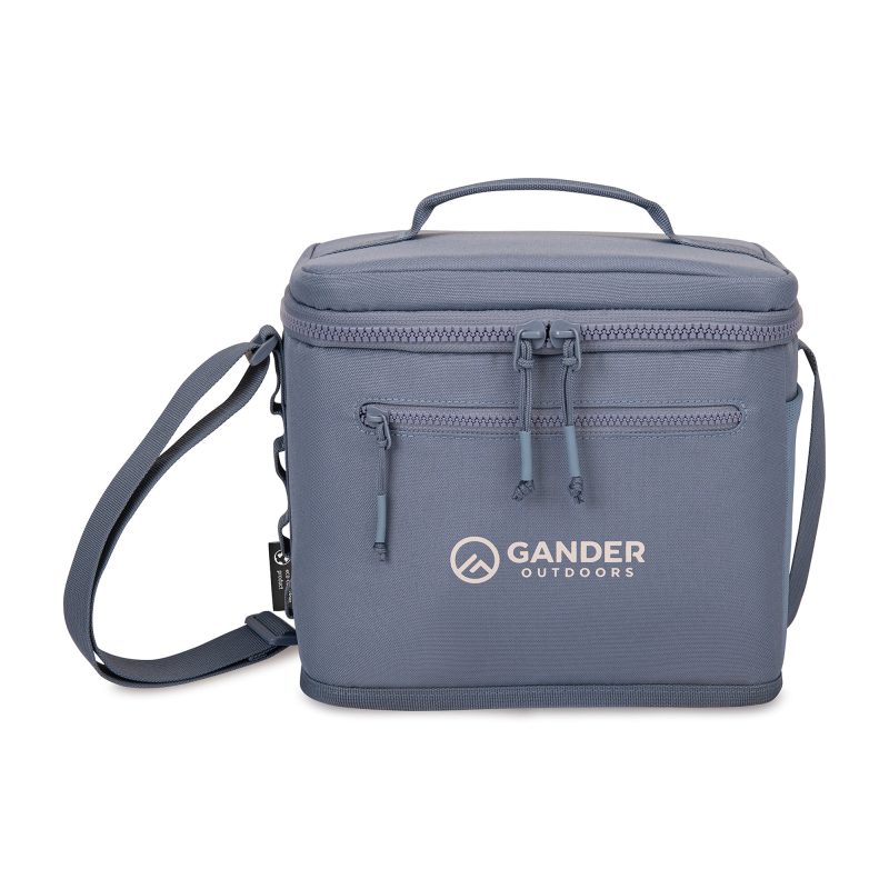 Custom Acadia Recycled rPET Box Cooler - Basalt with Company Logo - Personalized Bulk Corporate Gift