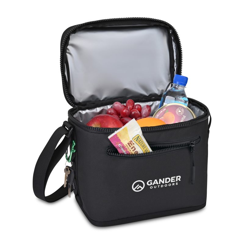 Custom Acadia Recycled rPET Box Cooler - Black with Company Logo - Personalized Bulk Corporate Gift - 2
