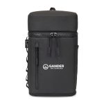 Custom Acadia Recycled rPET Sling Cooler - Black with Company Logo - Personalized Bulk Corporate Gift
