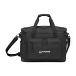 Custom Acadia Recycled rPET XL Box Cooler - Black with Company Logo - Personalized Bulk Corporate Gift