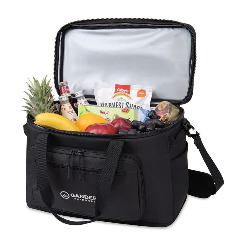 Custom Acadia Recycled rPET XL Box Cooler - Black with Company Logo - Personalized Bulk Corporate Gift - 2