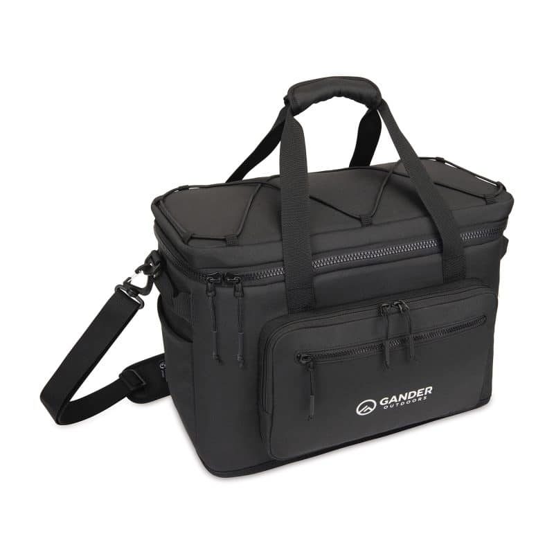 Custom Acadia Recycled rPET XL Box Cooler - Black with Company Logo - Personalized Bulk Corporate Gift - 3