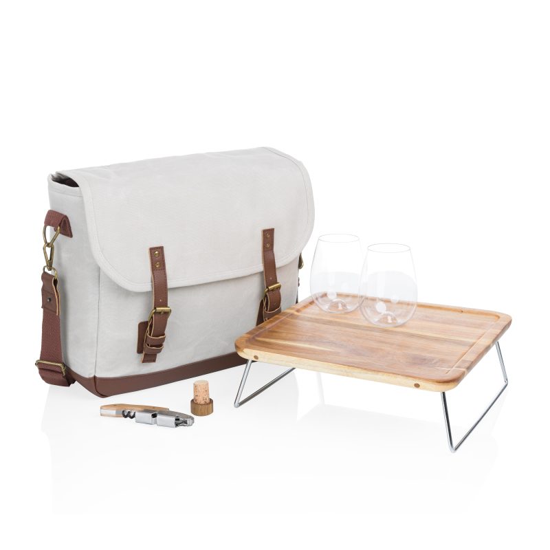 Custom Adventure Wine Tote with Company Logo - Personalized Bulk Corporate Gift - 1