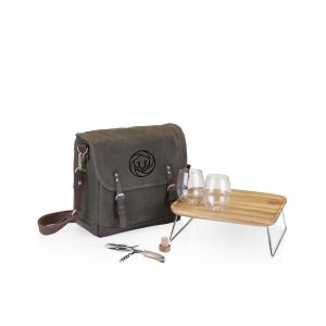 Custom Adventure Wine Tote with Company Logo - Personalized Bulk Corporate Gift