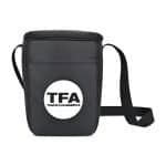 Custom Arlo Recycled rPET 6 Can Lunch Cooler - Black with Company Logo - Personalized Bulk Corporate Gift
