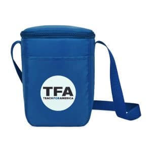 Custom Arlo Recycled rPET 6 Can Lunch Cooler - Royal Blue with Company Logo - Personalized Bulk Corporate Gift