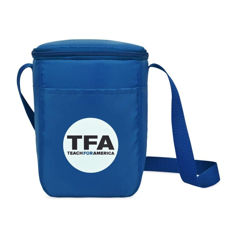 Custom Arlo Recycled rPET 6 Can Lunch Cooler - Royal Blue with Company Logo - Personalized Bulk Corporate Gift