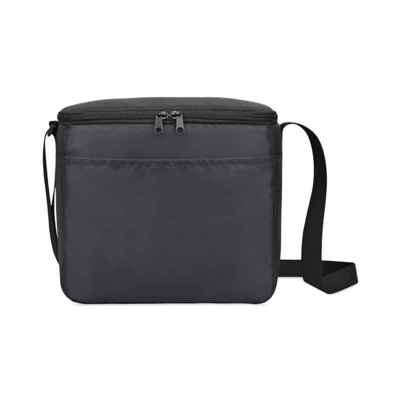 Custom Arlo Recycled rPET 9 Can Box Cooler - Black with Company Logo - Personalized Bulk Corporate Gift - 1