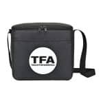 Custom Arlo Recycled rPET 9 Can Box Cooler - Black with Company Logo - Personalized Bulk Corporate Gift