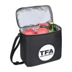 Custom Arlo Recycled rPET 9 Can Box Cooler - Black with Company Logo - Personalized Bulk Corporate Gift - 2