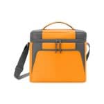 Custom Aspen Recycled rPET Box Cooler - Aware - Orange with Company Logo - Personalized Bulk Corporate Gift - 1
