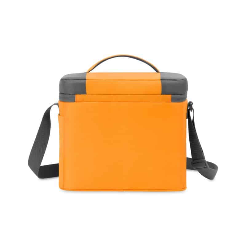 Custom Aspen Recycled rPET Box Cooler - Aware - Orange with Company Logo - Personalized Bulk Corporate Gift - 2