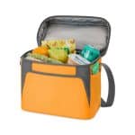 Custom Aspen Recycled rPET Box Cooler - Aware - Orange with Company Logo - Personalized Bulk Corporate Gift - 3