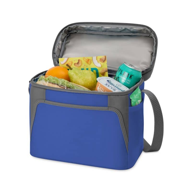 Custom Aspen Recycled rPET Box Cooler - Aware - Royal Blue with Company Logo - Personalized Bulk Corporate Gift - 3