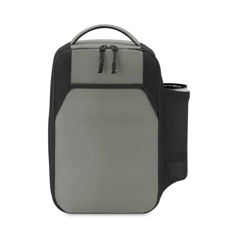 Custom Aspen Recycled rPET Lunch Bag Cooler - Aware - Black with Company Logo - Personalized Bulk Corporate Gift - 3