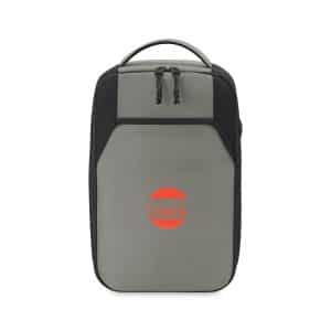 Custom Aspen Recycled rPET Lunch Bag Cooler - Aware - Black with Company Logo - Personalized Bulk Corporate Gift