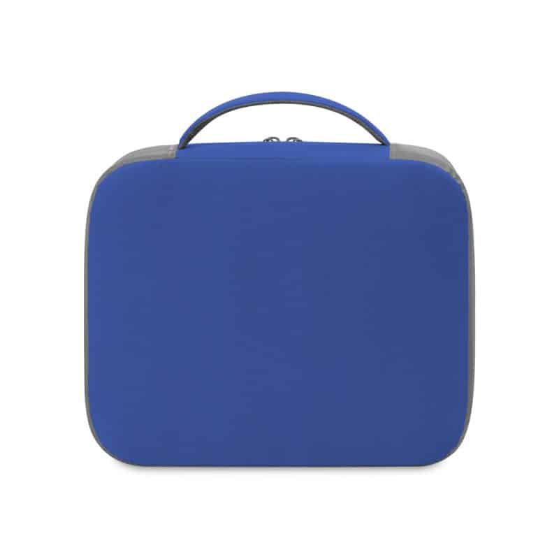 Custom Aspen Recycled rPET Lunch Box Cooler - Aware - Royal Blue with Company Logo - Personalized Bulk Corporate Gift - 3