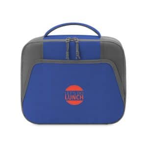 Custom Aspen Recycled rPET Lunch Box Cooler - Aware - Royal Blue with Company Logo - Personalized Bulk Corporate Gift