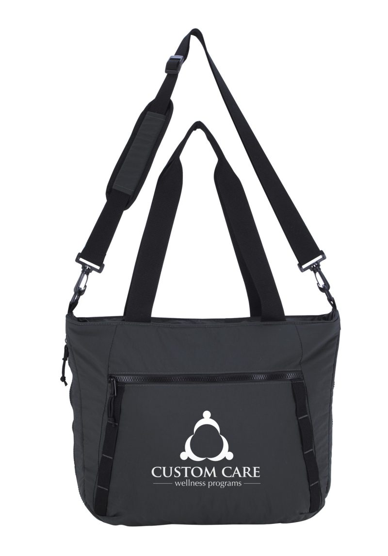 Custom Atchison® StashPack Recycled Nylon 24- to 36-Can Cooler Tote with Company Logo - Personalized Bulk Corporate Gift