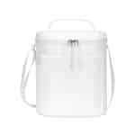 Custom Aviana Rowan Recycled Nylon Lunch Cooler - AWARE - Marshmallow with Company Logo - Personalized Bulk Corporate Gift - 1