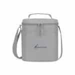 Custom Aviana Rowan Recycled Nylon Lunch Cooler - AWARE - Taupe with Company Logo - Personalized Bulk Corporate Gift