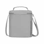 Custom Aviana Rowan Recycled Nylon Lunch Cooler - AWARE - Taupe with Company Logo - Personalized Bulk Corporate Gift - 3